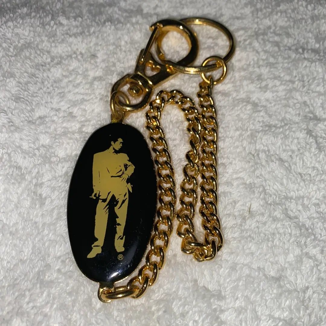 矢沢永吉　当時物　シルエットキーホルダー　未開封品 EIKICHI YAZAWAキーホルダー矢沢永吉ウォレットチェーン横顔