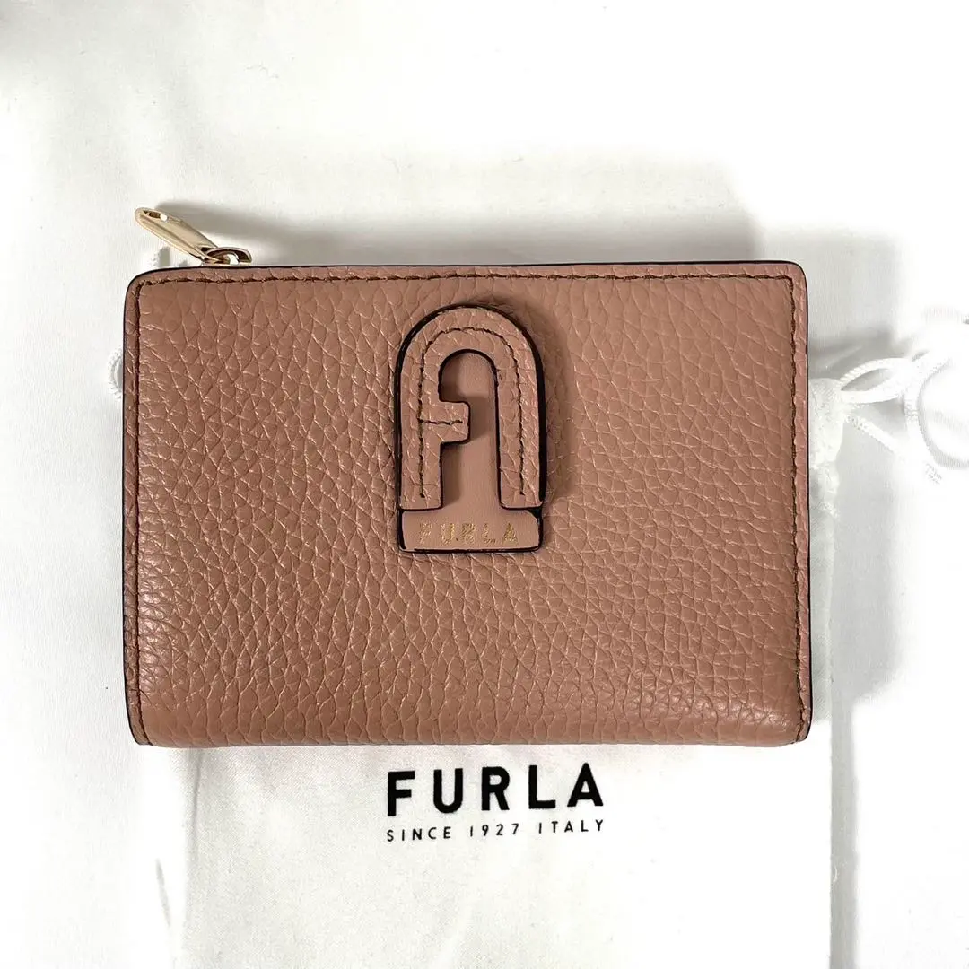 未使用 FURLA フルラ 二つ折り財布 ダフネ レザー コンパクトウォレット FURLA フルラ 財布 レディース 2つ折り 折財布 コンパクト
