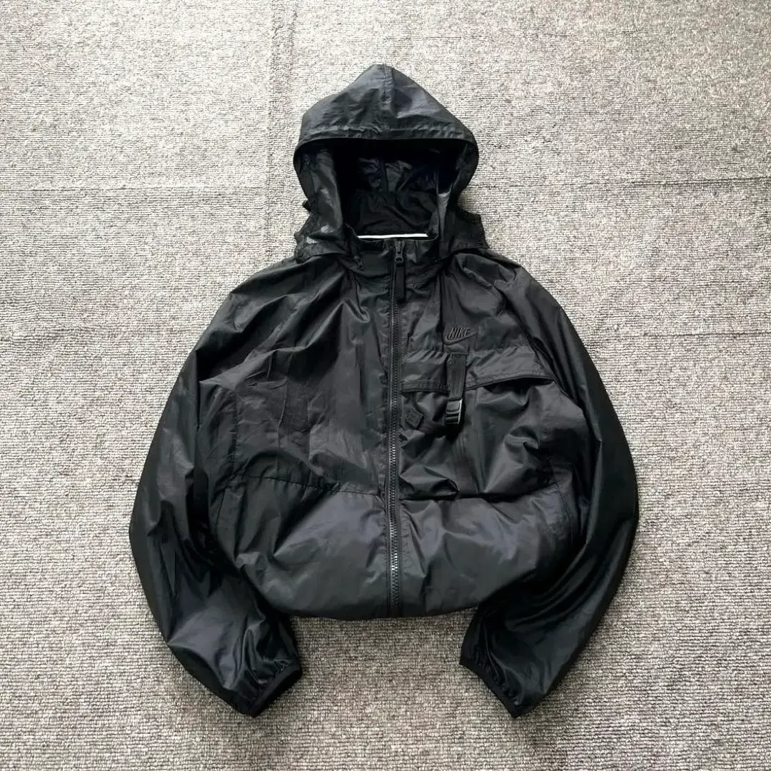 Thumbnail of NIKE Nylon Jacket, Matte Black, Street Tech, Embroidered Logo