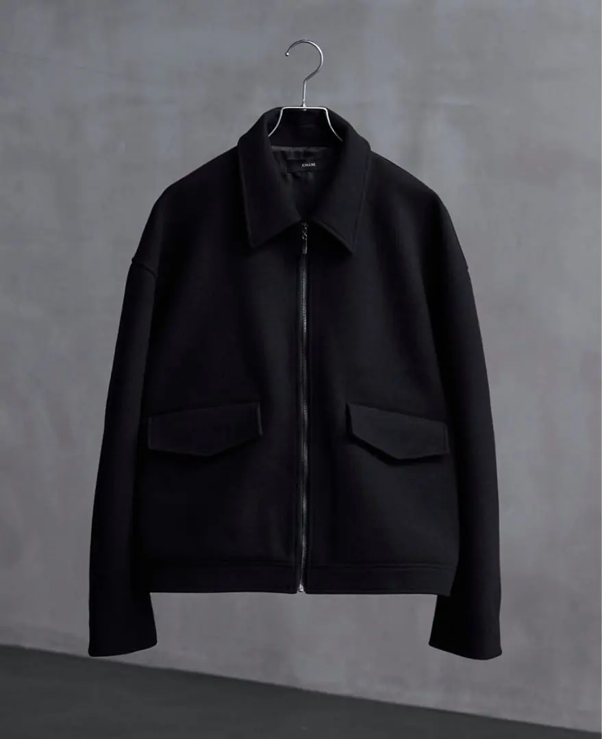 Thumbnail of Sold Out: CALLNE Melton Fleece Zip Blouson (Black, Size L)