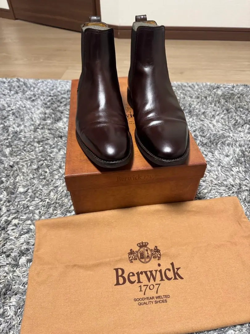 未使用✨バーウィック　サイドゴアブーツ　レザー　ショートブーツ　303 黒 Berwick1707 | サイドゴアブーツ | 376LAVIDB – バーウィック