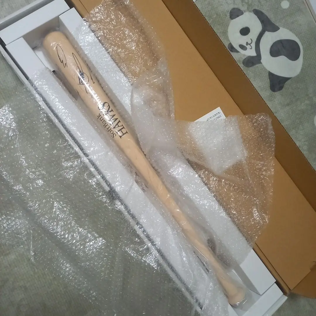 ★福岡ソフトバンクホークス　柴原洋　実使用　サイン入りバット　ヒビ有り ☆福岡ソフトバンクホークス 柴原洋 実使用 サイン入りバット