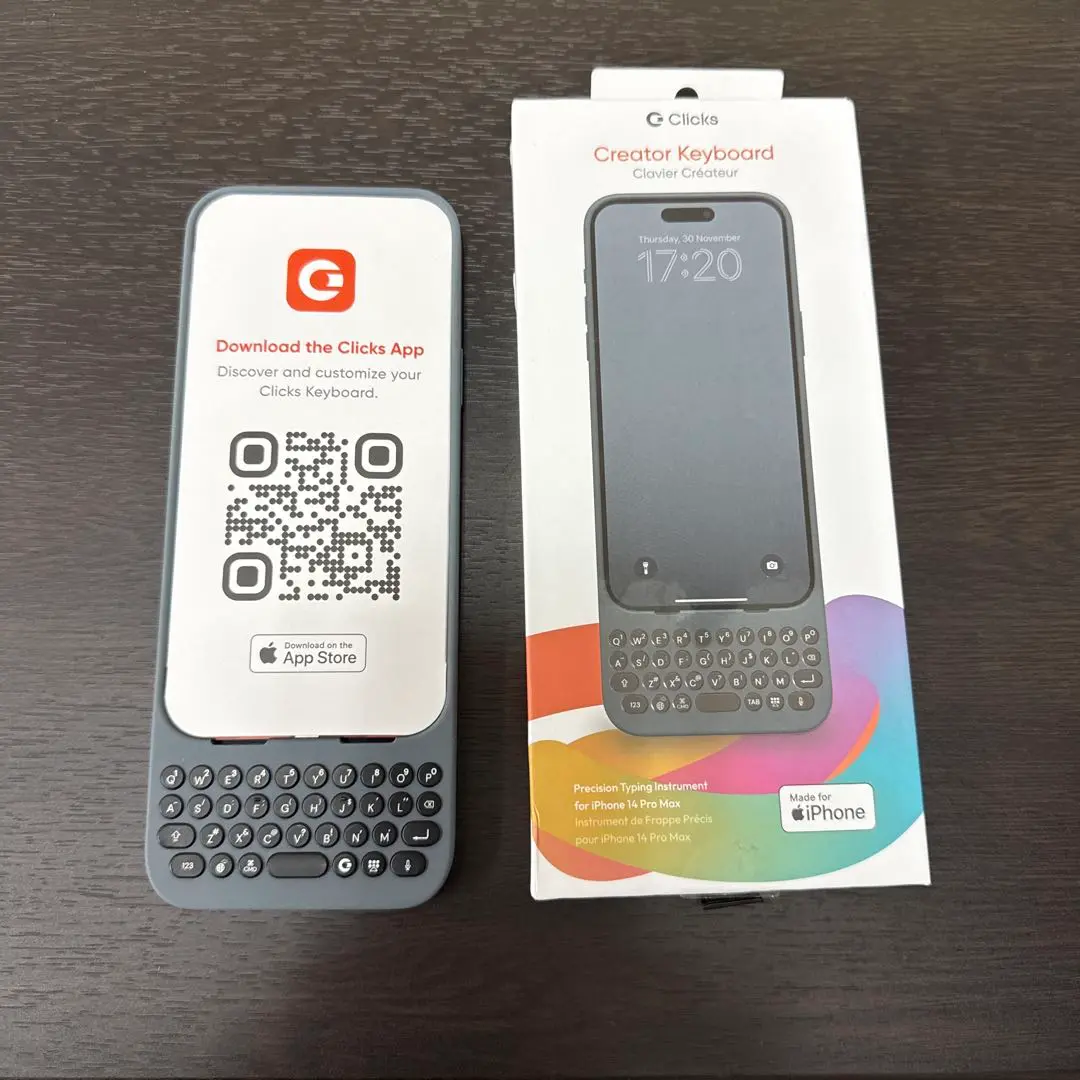 美品: Clicks Creator Keyboard Clicks Keyboard for iPhone 15 Pro Max - Bumblebee : Amazon