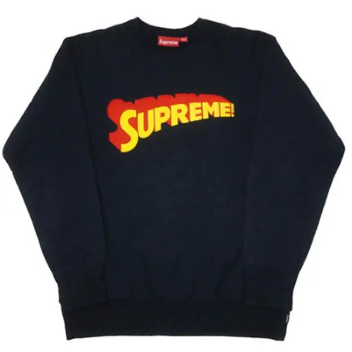 初期supreme スーパーマンロゴスウェット　Lサイズ ブラック 初期supreme スーパーマンロゴスウェット Lサイズ ブラック