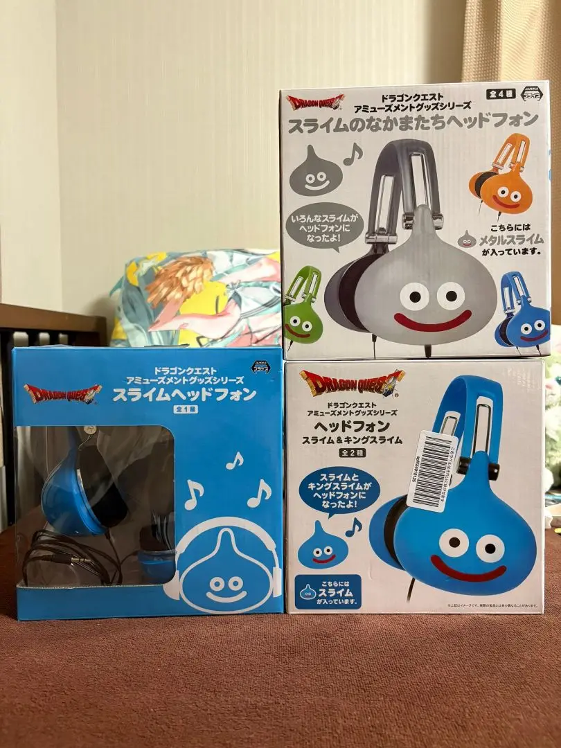 【新品未開封】キングスライムヘッドホン　スライムヘッドホン ドラゴンクエスト AM ヘッドフォン スライム＆キングスライム