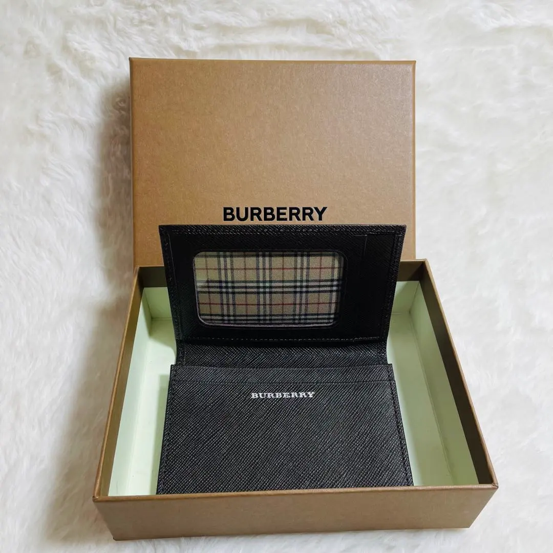Thumbnail of New, Unused, Rare BURBERRY Burberry Pass Case Leather Stylish