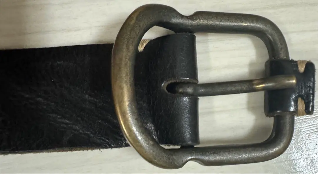 Thumbnail of Armani Black Leather Belt Metal Buckle 5 Holes