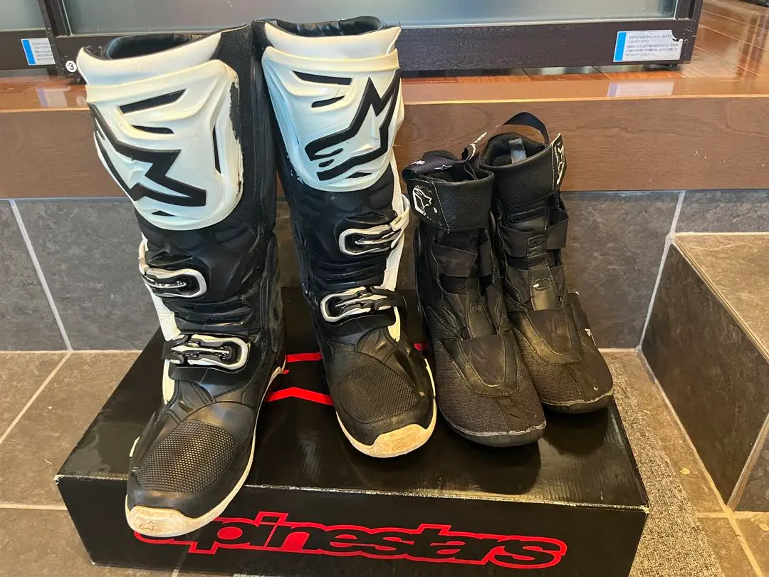 【値下げ】AlpinestarsTech10オフロードブーツ ブラック/ホワイト アルパインスターズ TECH10 ブーツ ブラックホワイト
