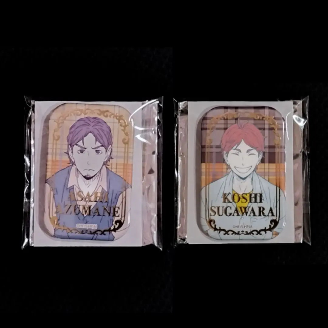 ハイキュー スクエア缶バッジ セブン限定 菅原 山口 岩 北 セット 2025年最新】ハイキュー 菅原孝支 セブンネット限定 スクエア缶