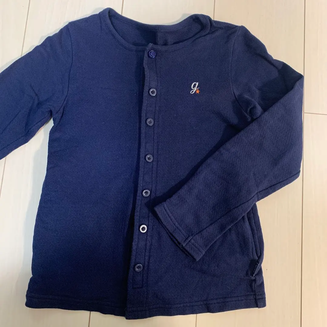 Thumbnail of Girl's cardigan, navy, 130
