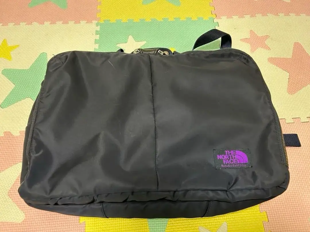 【美品】ノースフェイス パープルレーベル 3way ダッフルバッグ リュック 黒 THE NORTH FACE PURPLE LABEL Mountain Wind 3Way Bag Black