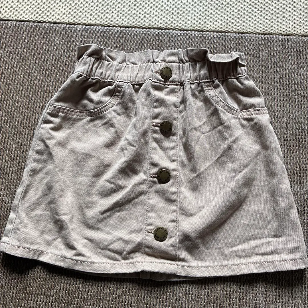 Thumbnail of Girls' beige skirt, 120cm