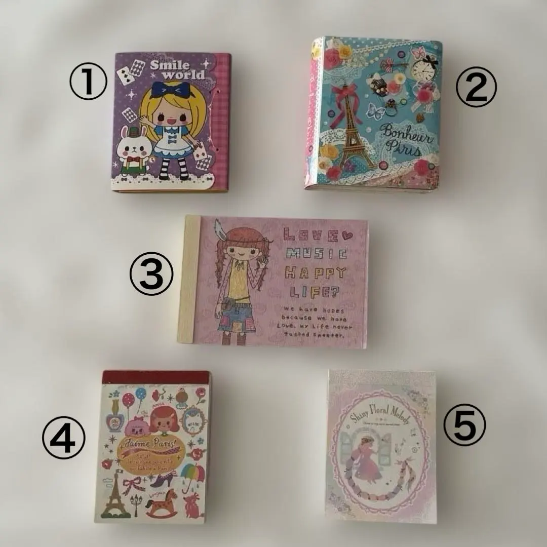 Thumbnail of Heisei Retro Memo Pads - Mini Memo Pads, Flap Memo, Sticky Notes - Bulk Sale - Q-lia & Others