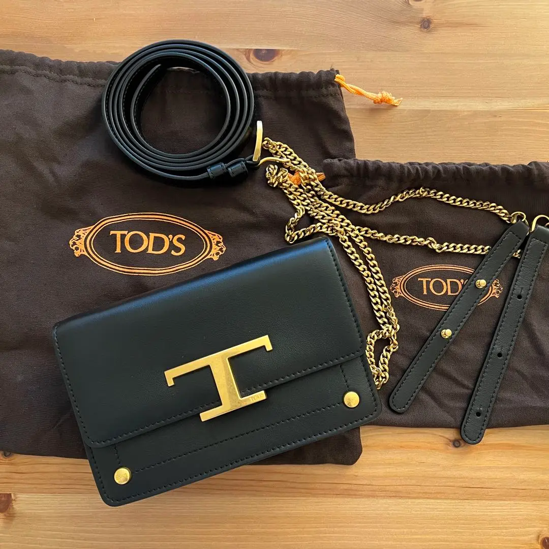 【SALE!!】TOD'S ロゴ レザー ウエストポーチ 黒 2025年最新】トッズ ウエストバッグの人気アイテム - メルカリ