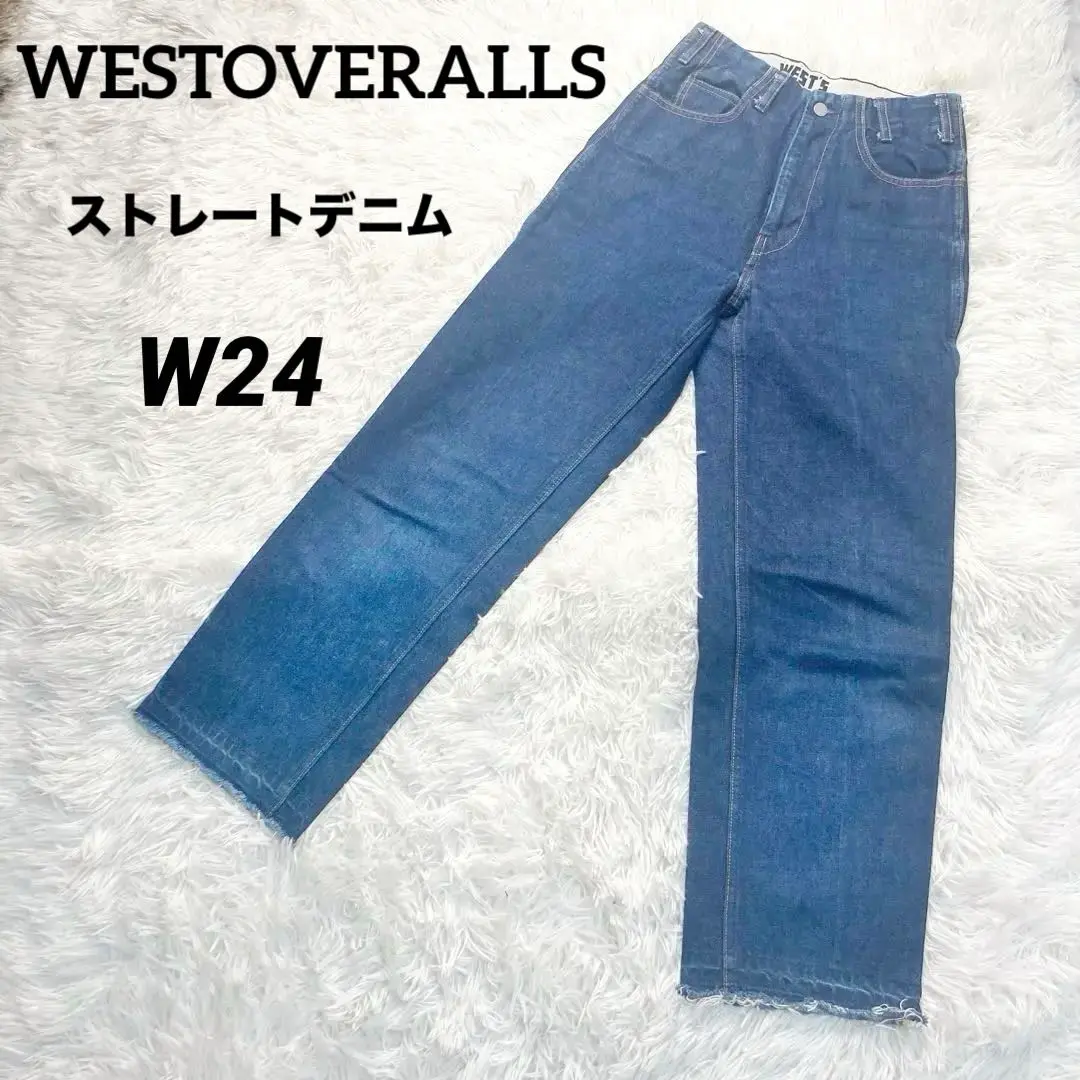 westoveralls ストレートデニム 28サイズ WESTOVERALLS 「WESTOVERALLS」 デニムパンツ 28 ネイビー