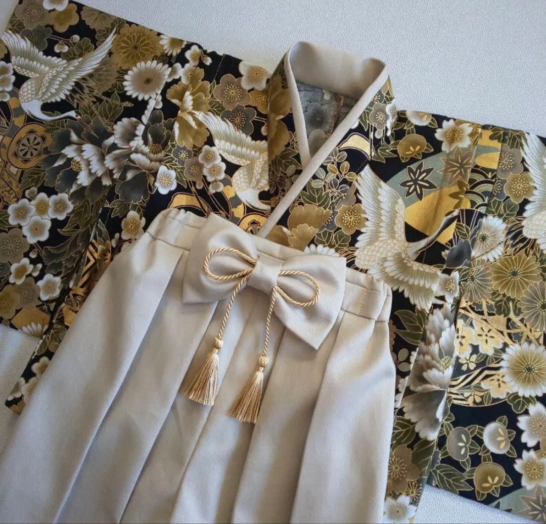 【★超美品★】70〜80cm 嬰兒袴 お宮參り 百日宴 七五三 的縮圖