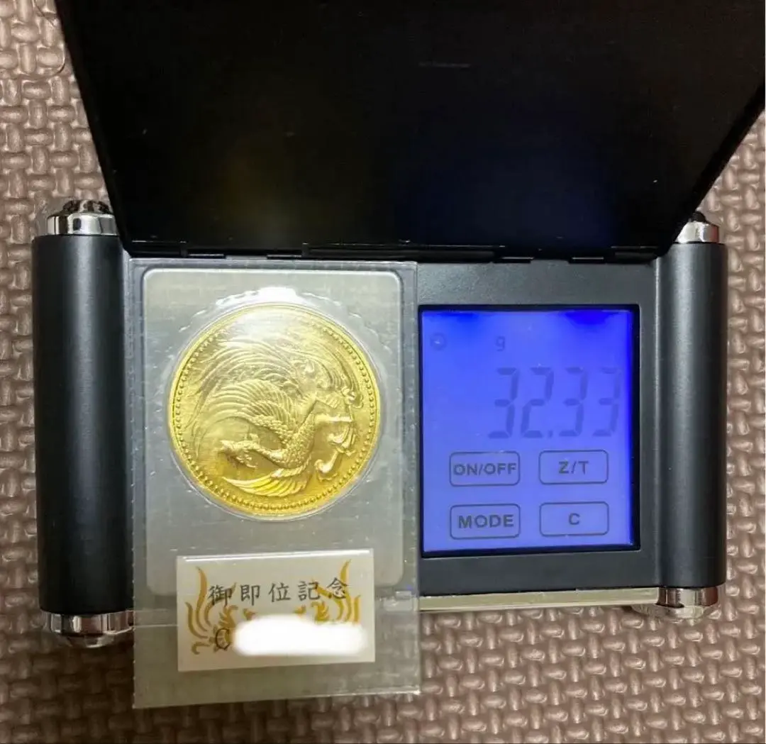 天皇陛下　即位記念金貨 30g 24金　メルカリ最安平成2年　10万円硬貨 天皇陛下御即位記念 10万円プルーフ金貨 24金30g - メルカリ
