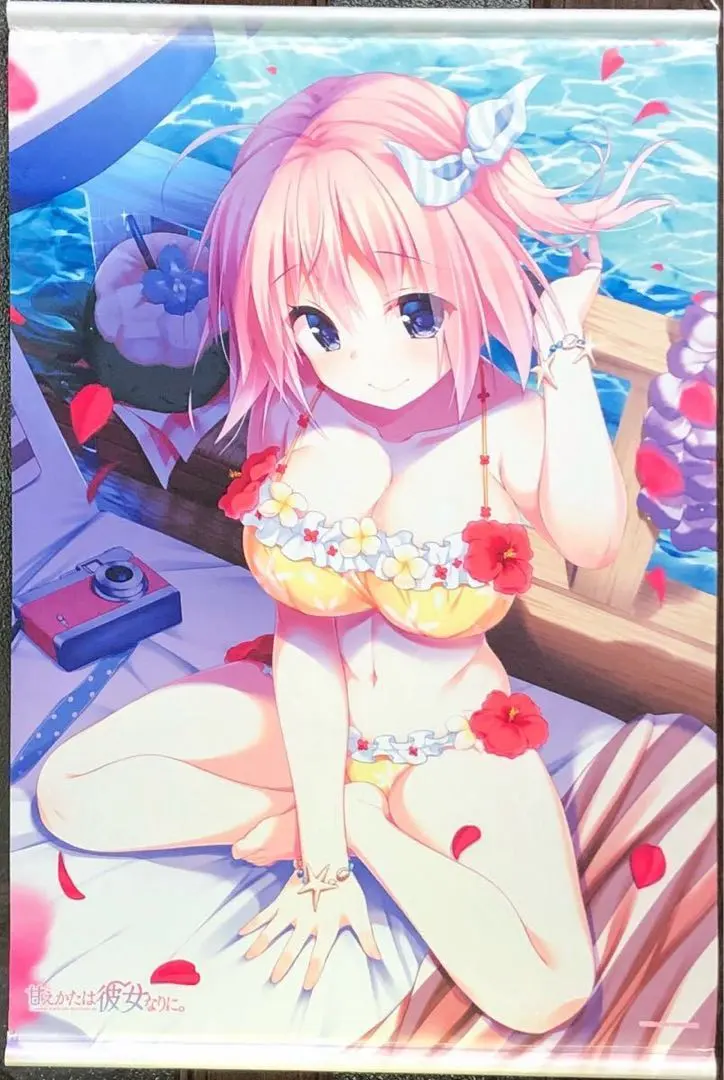 Thumbnail of How to be spoiled, in her own way. B2 Tapestry, Shiga no Hana, Swimsuit, Beautiful Girl, 19