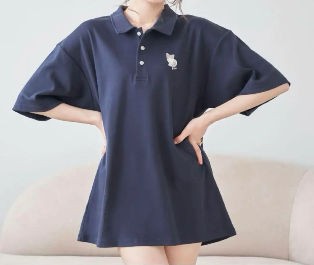Kitten wappen polo-shirts ロゼミューズ　ポロシャツ kitten wappen polo shirts【white】 – BUNNY APARTMENT