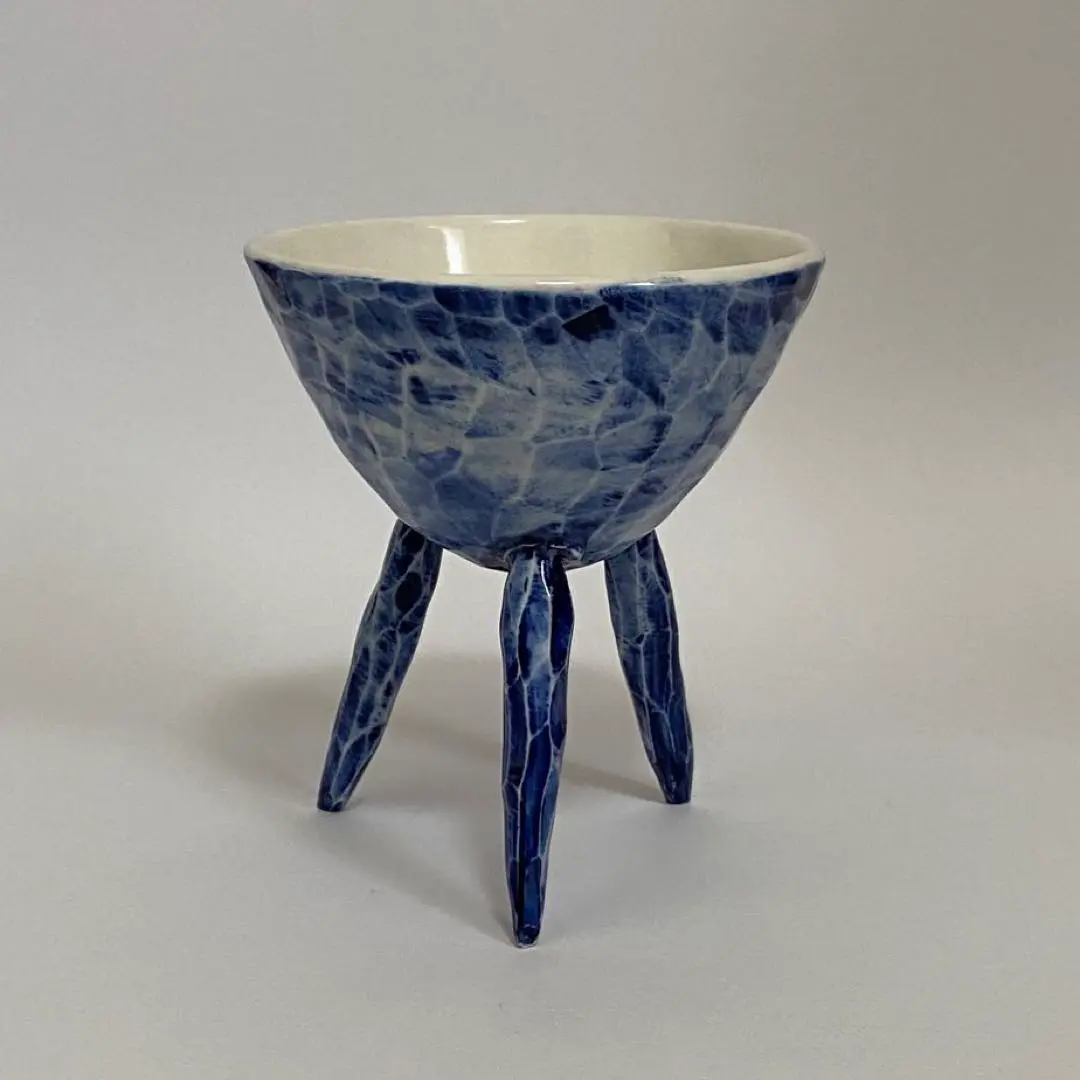 美品 宗像一蒼 ミニ盆栽鉢【直径4cm×高さ2.7cm】 宗像一蒼 ミニ盆栽鉢【直径4cm×高さ2.5cm】
