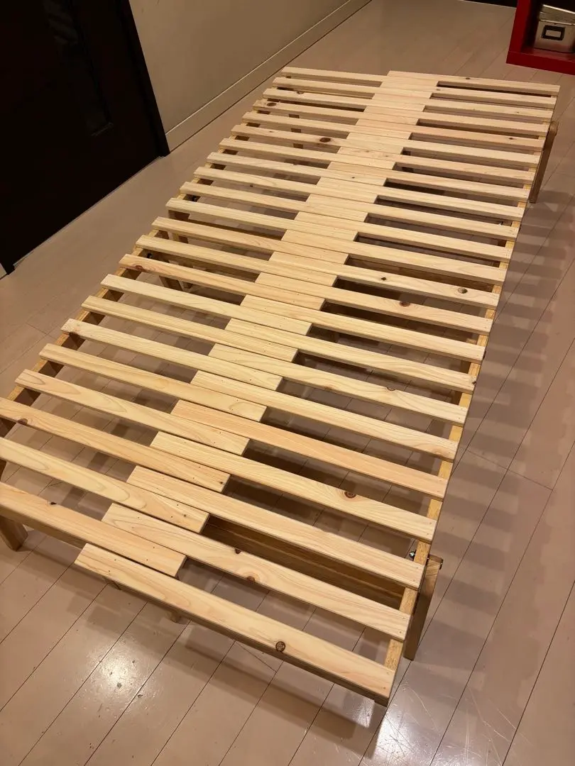 未使用 中居木工 すのこベット 付属品揃い 中居木工 ベンチベッド 専用敷布団セット 2脚連結タイプ 日本製