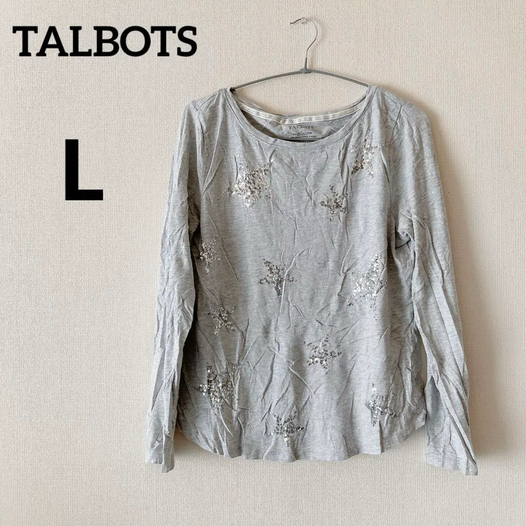 Thumbnail of TALBOTS Gray Long Sleeve T-shirt 【L】Women's Vintage