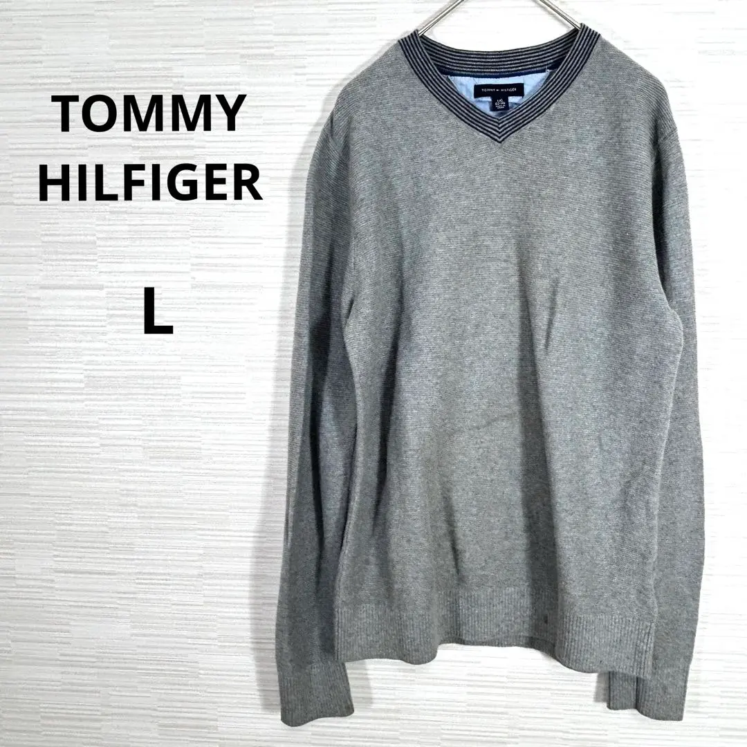 Thumbnail of Damaged Item ★ TOMMY HILFIGER Tommy Hilfiger V-neck Sweater L