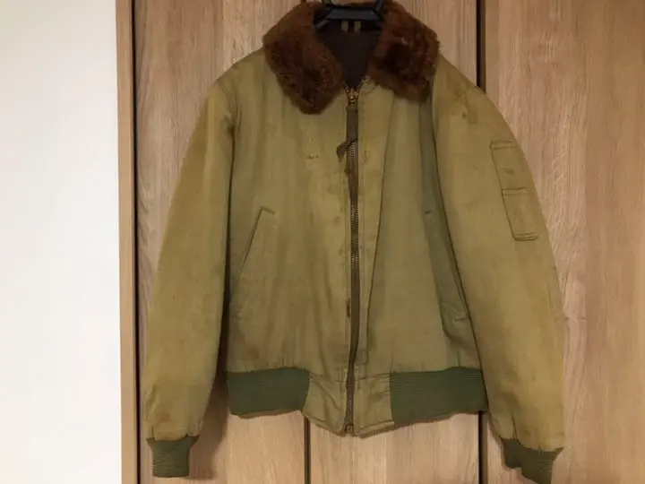 Thumbnail of Vintage Old Clothing B-15 Flight Jacket Worn, Faded, Atmospheric