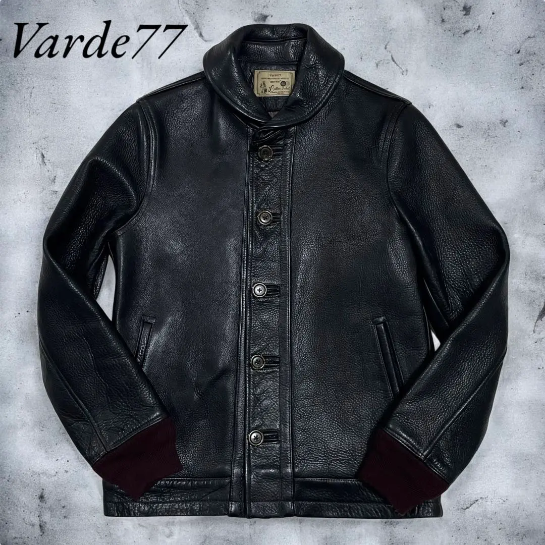 4/29 値下げ＊varde77 クラックレザージャケット サイズS 4/29 値下げ＊varde77 クラックレザージャケット サイズS メンズ