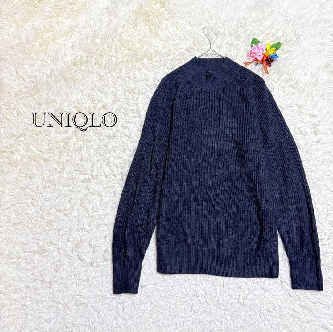 Thumbnail of Uniqlo Ribbed Knit High Neck Type Simple Office Casual