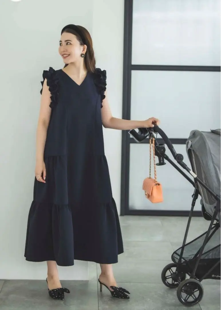 ビンナビ　bitnabi par-lang ドレス　ホワイト　未使用 par-lang ドレス（ホワイト）【お上品な授乳服のお店bitnabi】