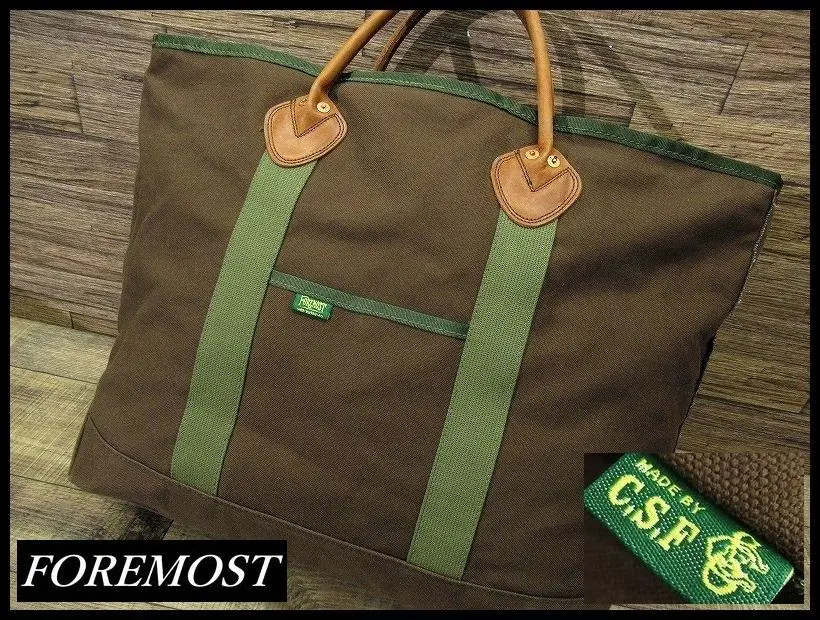 希少 FOREMOST BDS TOTE BAG with 靴縁 復刻 バッグ