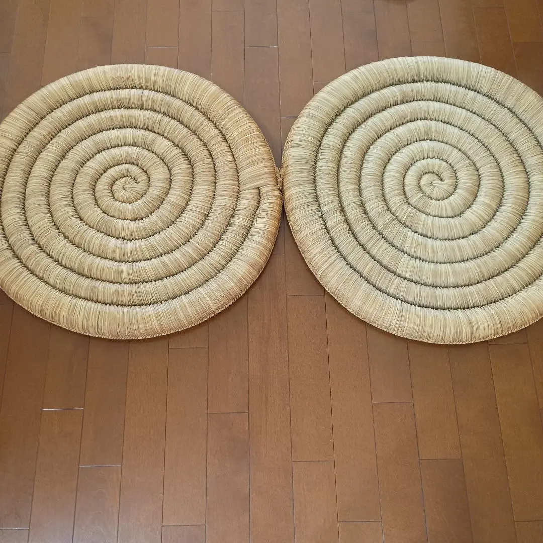 【新品未使用】い草　いぐさ　井草　円座　座布団　丸　3枚組　日本製　添島勲商店 新品未使用】い草 いぐさ 井草 座 座布団 丸 3枚組 日本製 添島勲