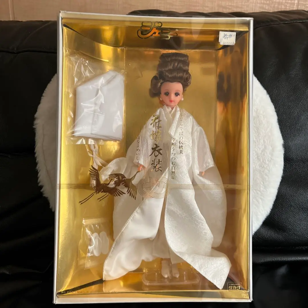 リカちゃん服　花嫁着物　白無垢 西陣織の白無垢リカちゃんが22万円 羽織袴のレンくんとセットで