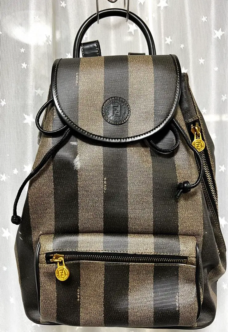 美品☆ フェンディ ワンショルダー　リュック　バック　ヴィンテージ 楽天市場】フェンディ リュック（素材（生地・毛糸）帆布
