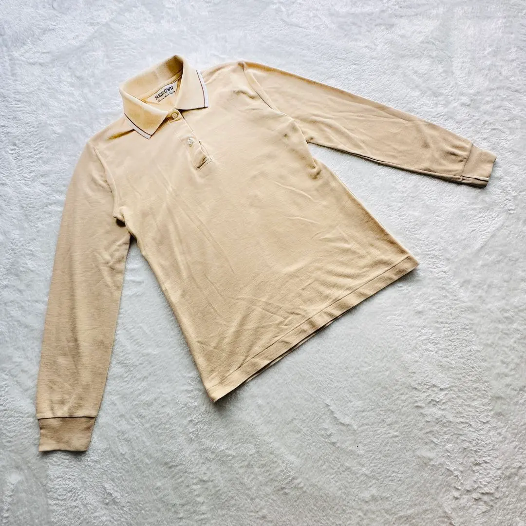Thumbnail of RENOWN [M] Long Sleeve Polo Shirt Beige Casual Top