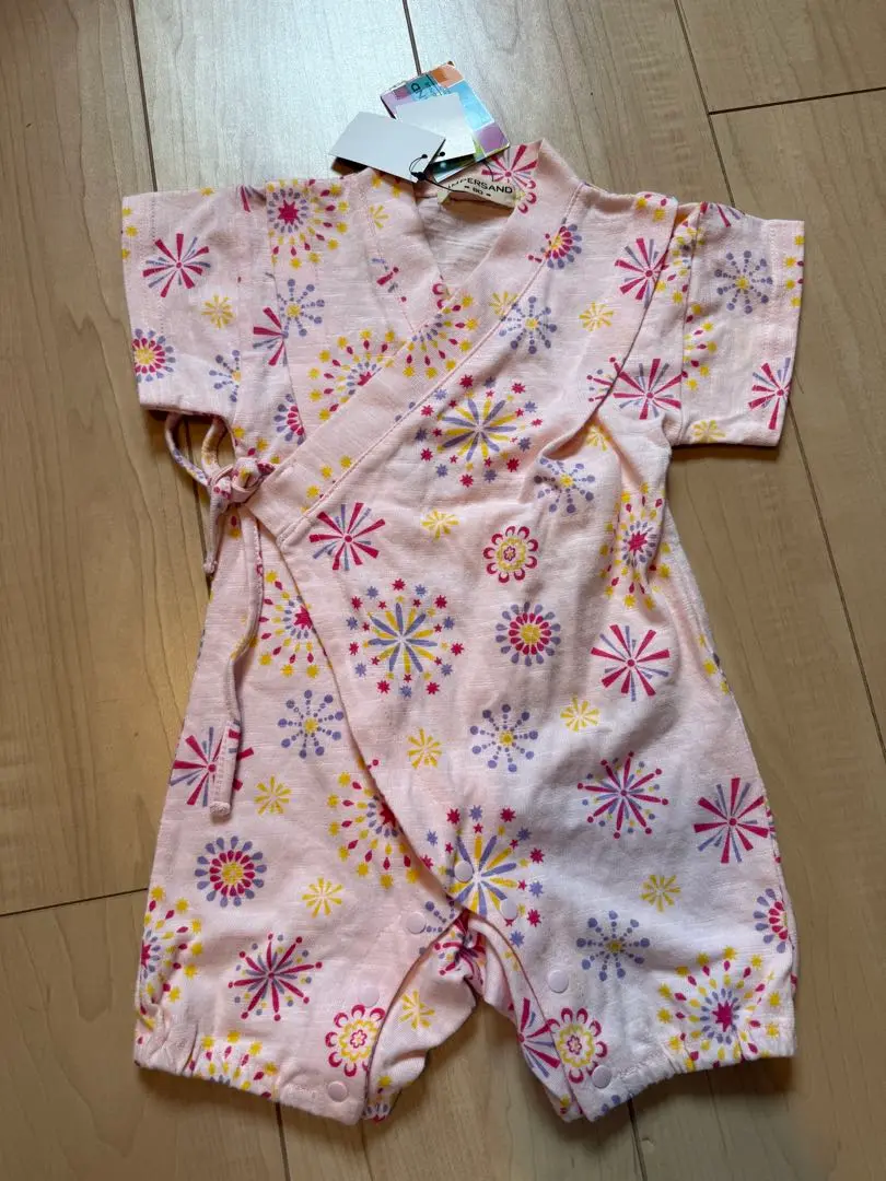 【新品未使用】ジェラートピケ　甚平ロンパース　80 BABY】甚平オール(ロンパース)｜ルームウェア・パジャマ通販の