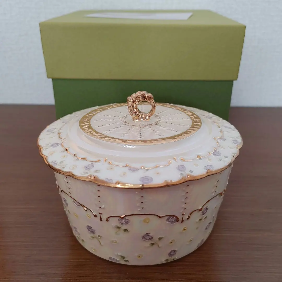 Thumbnail of planpo Lid & Small Item Organizer, Floral Pattern, Pale Blue