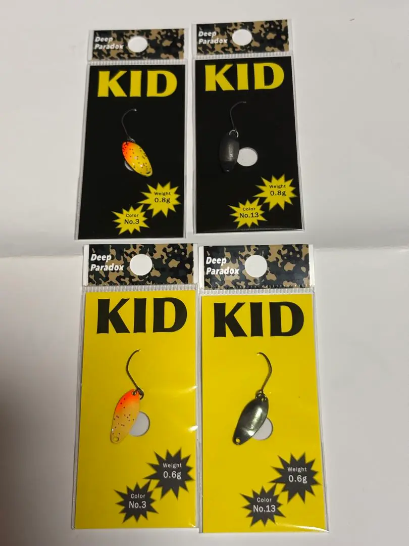 ディープパラドックスDeepParadox KIDキッド0.8g15色フルセット ディープパラドックス キッド 0.6g & 0.8g / Deep Paradox KID