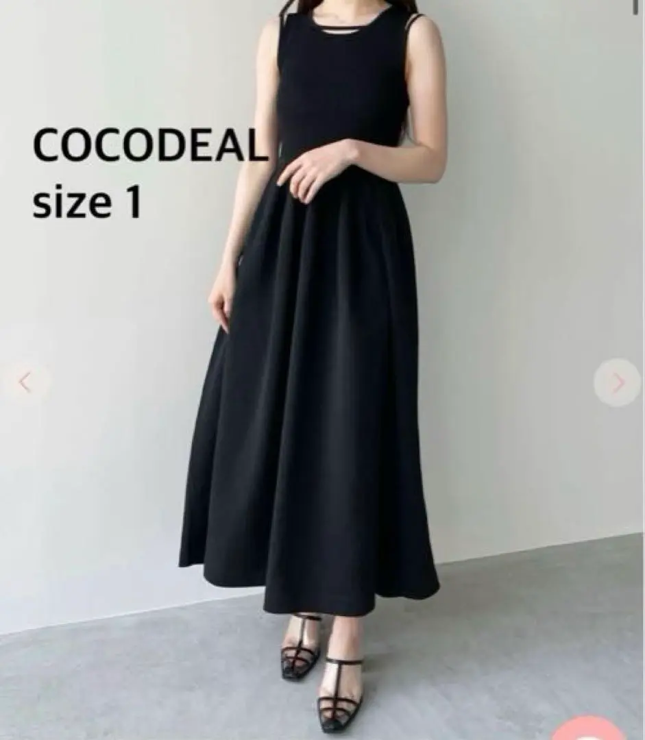 ★期間限定値下げ中★ココディール2wayノースリホールニットワンピース COCO DEAL 2WAYノースリホールニットワンピース (店舗限定カラー
