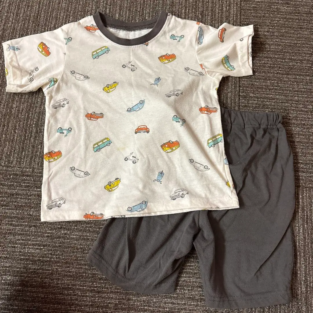 Thumbnail of Car pattern pajama set, 100cm