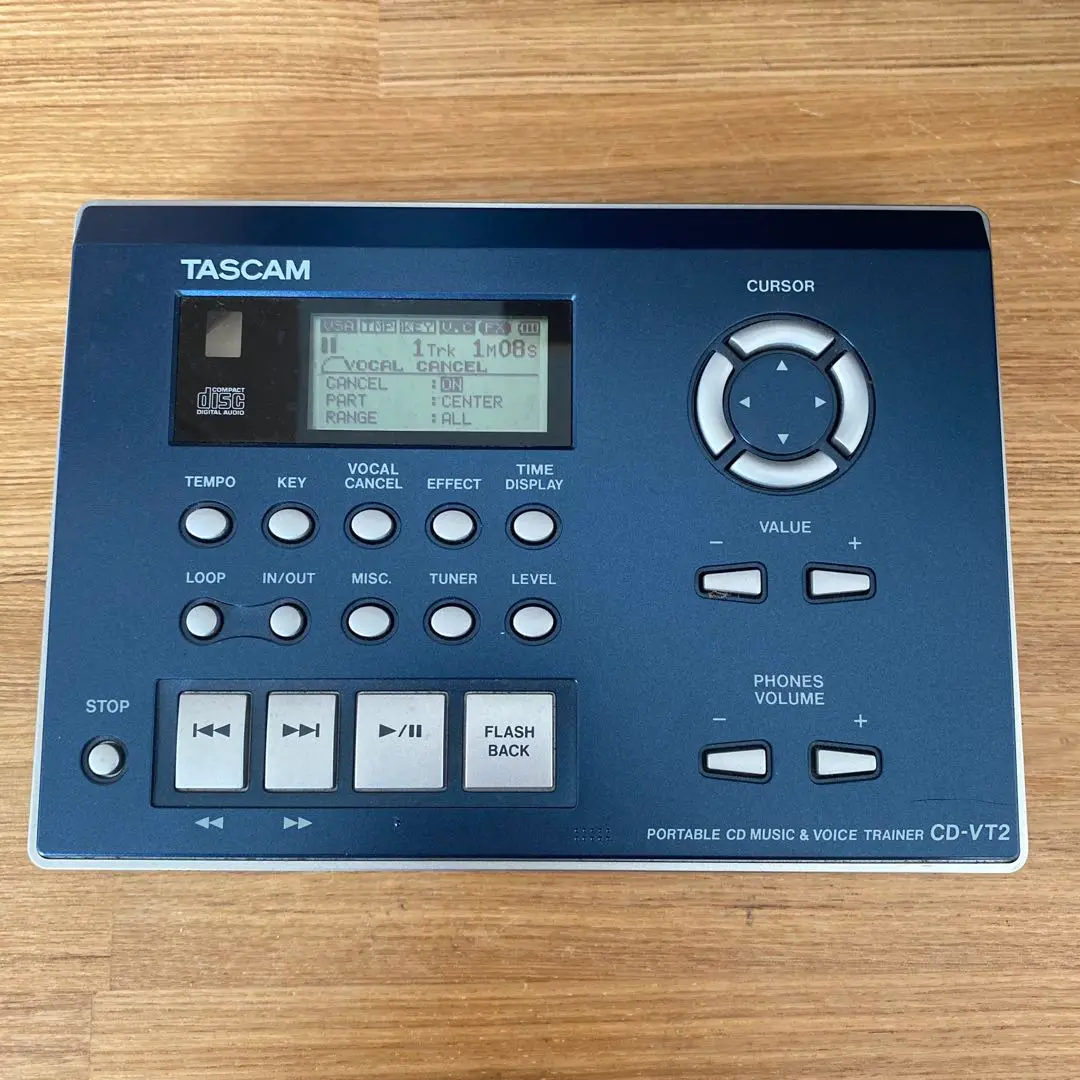 TASCAM CD-VT2 タスカム CDボーカルトレーナー CD-VT2 | ポータブル CD ミュージック ＆ ボイストレーナー