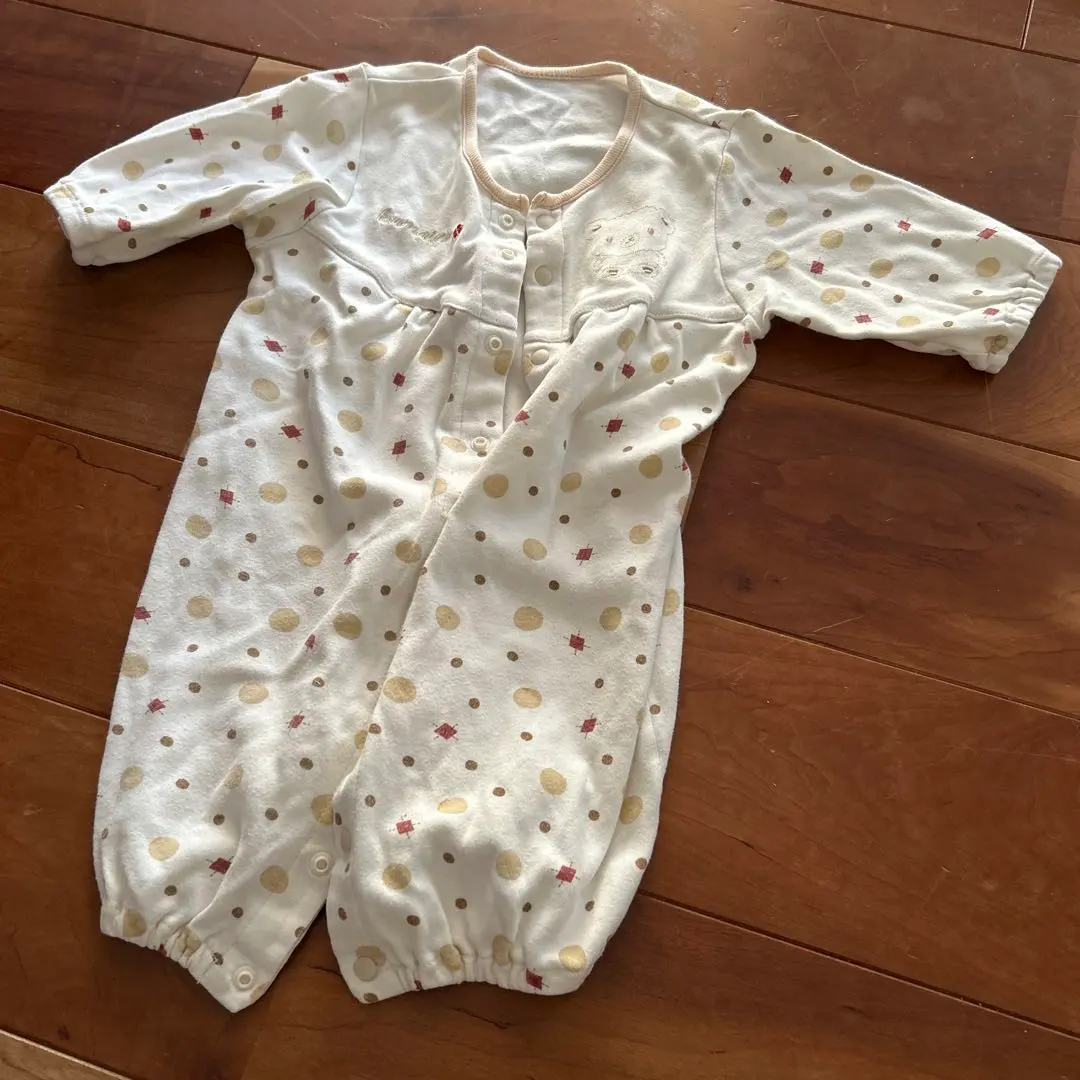 Thumbnail of Discounts available for multiple purchases! Polka dot romper, size 50-60