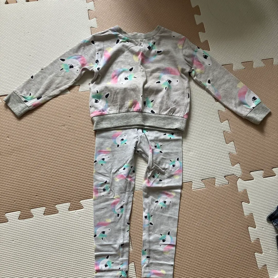 Thumbnail of H&M Unicorn Pattern Baby Pajamas Set Up Loungewear 90cm