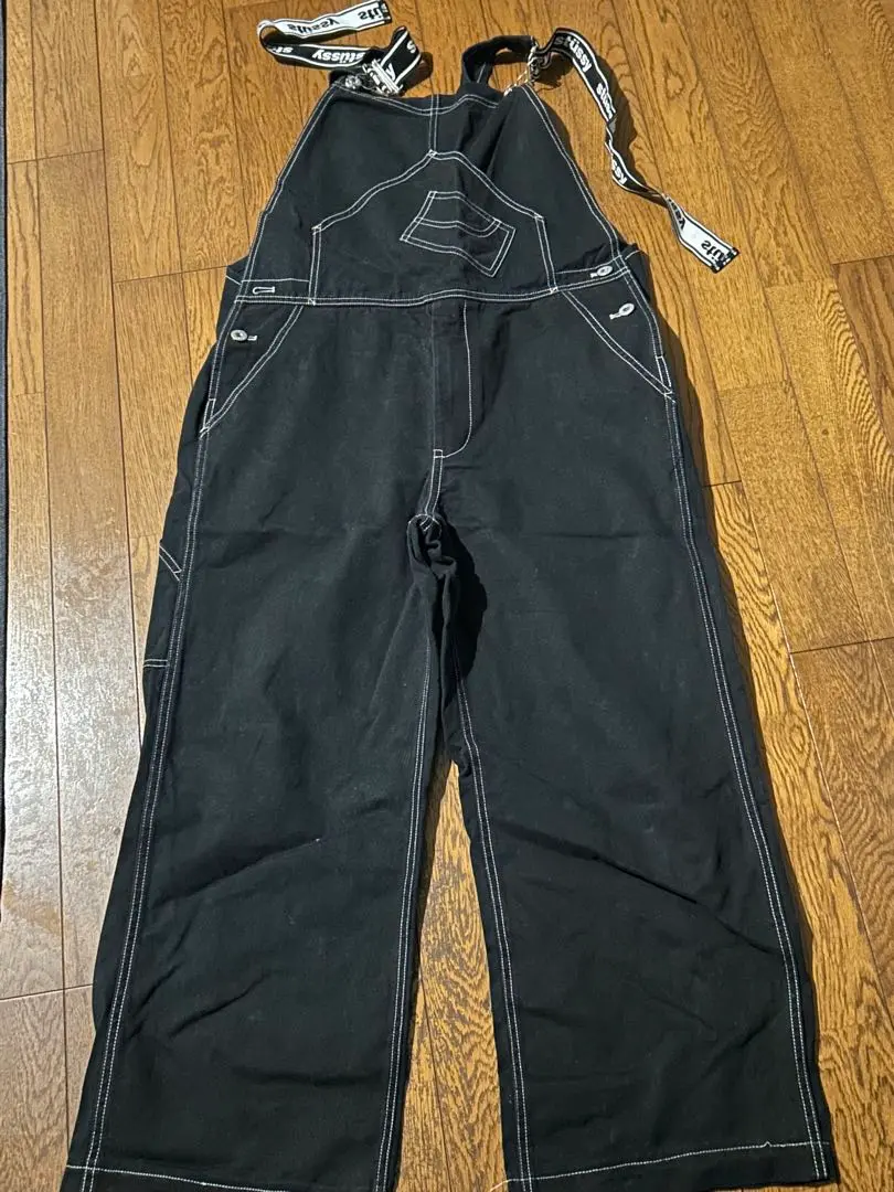 【希少】 STUSSY オーバーオール 黒 ステューシー パンツ つなぎ STUSSY - 【STUSSY】One Piece Work Suit オールインワン/つなぎ