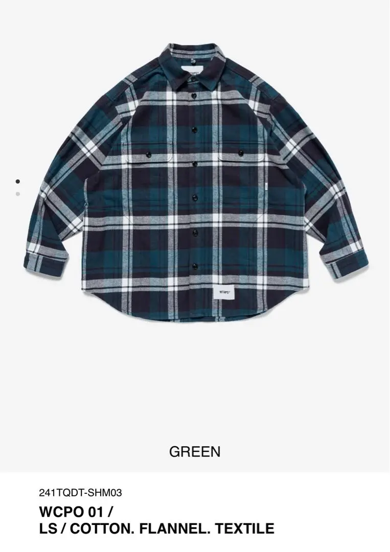 トップス wtaps 24SS WCPO 01/LS/COTTON/FLANNEL m20285961923_1.jpg?1712565216