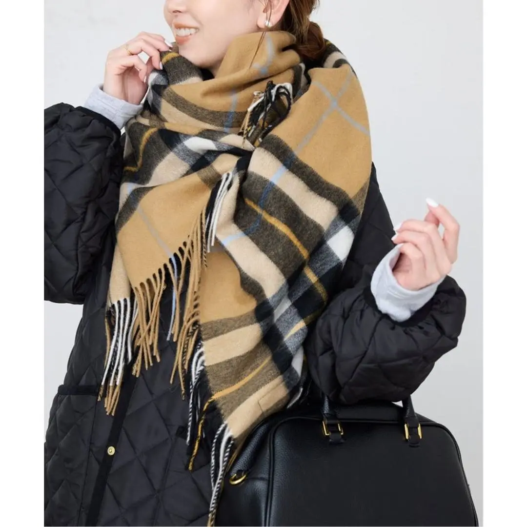 slobe iena TWEEDMILL ウール チェックストール 新品タグ付き TWEED MILL TWEEDMILL ツイードミル ウールタータンチェック
