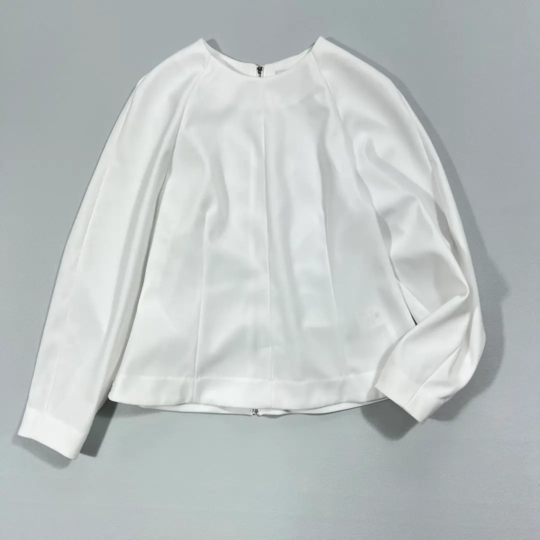【美品】 ADORE サイドリボン ブラウス シャツ 長袖 ホワイト 38 M KOEISTORE ブラウス レディース 春 夏 春夏 黒 白 シャツ サテン