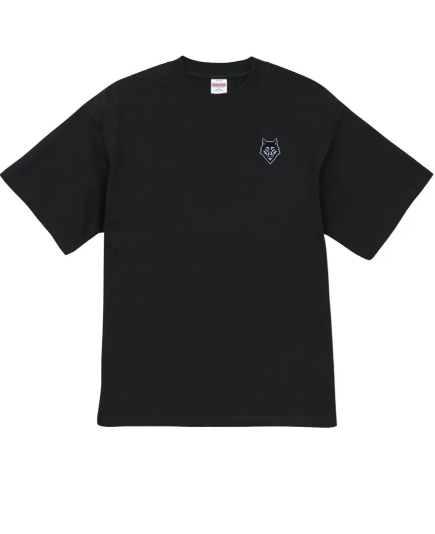 Thumbnail of High-quality T-shirt, Wolf Embroidery, Black T-shirt, Unisex, Art