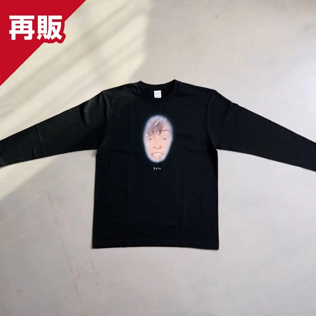 Gero顔面 XLサイズ 黒Tシャツ Gero 顔面Tシャツ ロンT 黒 XL - メルカリ